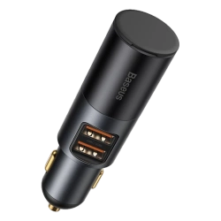 Ładowarka Samochodowa Baseus Share Together 2x USB + 12V 120W Czarna