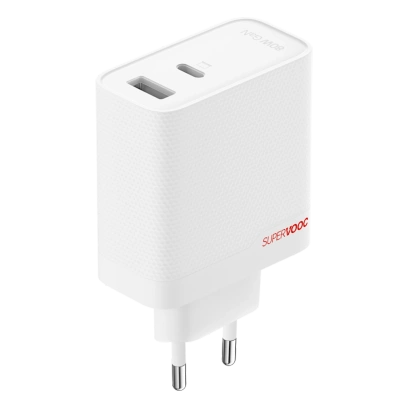 Ładowarka OnePlus SuperVOOC 120W USB-C + USB z Kablem Biała