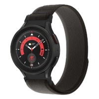 Pasek Tech-Protect Nylon do Samsung Galaxy Watch 4 / 5 / 5 Pro / 6 / 7 / FE Czarno-pomarańczowy