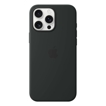 Etui Silicone Case with MagSafe dla Apple iPhone 16 Pro Max Czarne