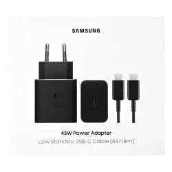 Ładowarka Samsung 45W EP-T4511 + Kabel USB-C Czarna