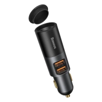 Ładowarka Samochodowa Baseus Share Together 2x USB + 12V 120W Czarna