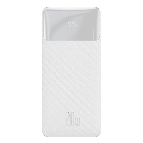 Powerbank Baseus Bipow Digital Display 10000 mAh 20W Biały