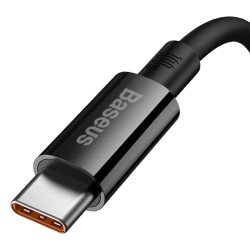 Kabel Baseus Superior USB - USB-C 1,0 m 100W Czarny