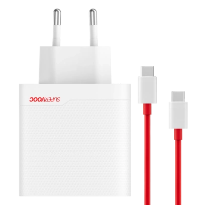 Ładowarka OnePlus SuperVOOC 120W USB-C + USB z Kablem Biała