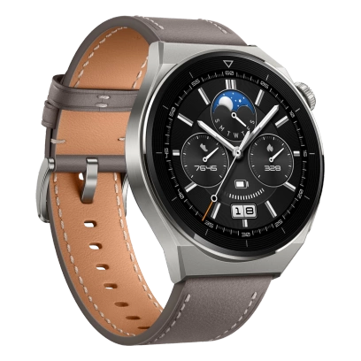 Smartwatch Huawei Watch GT3 Pro Classic 46 mm GPS Tytanowy / Brązowy