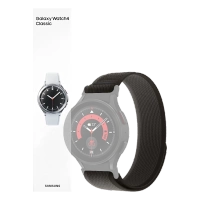 Smartwatch Samsung Galaxy Watch 4 Classic R890 46mm Srebrny + Pasek Tech-Protect Nylon Czarno-pomarańczowy