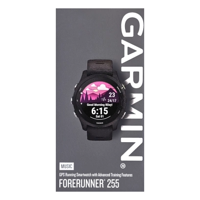 Smartwatch Garmin Forerunner 255 Music 46 mm Czarny