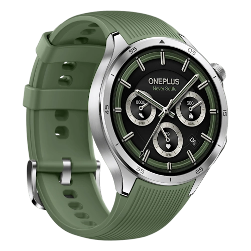 Smartwatch OnePlus Watch 3 46 mm GPS Srebrny / Zielony (Emerald Titanium)