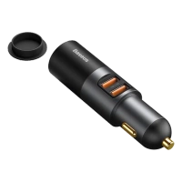 Ładowarka Samochodowa Baseus Share Together 2x USB + 12V 120W Czarna