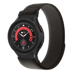 Pasek Tech-Protect Nylon do Samsung Galaxy Watch 4 / 5 / 5 Pro / 6 / 7 / FE Czarno-pomarańczowy