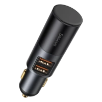 Ładowarka Samochodowa Baseus Share Together 2x USB + 12V 120W Czarna