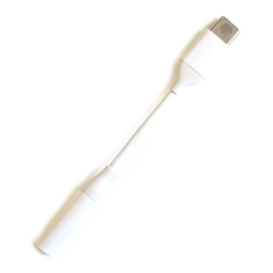 Przejściówka GreenGo USB-C - Minijack 3,5 mm AD-35MM-WH Biała