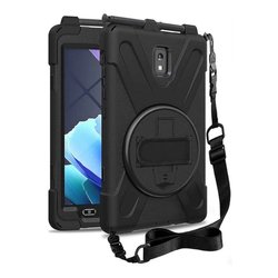 Etui z Uchwytem D-Pro 360 Armor Strap Case Samsung Galaxy Tab Active 3 Czarne