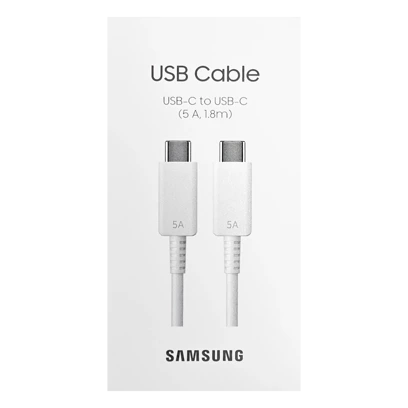 Kabel Samsung USB-C - USB-C EP-DX510JW 1,8 m 5A Biały