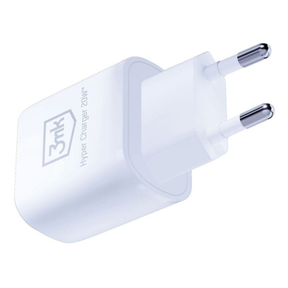 Ładowarka 3MK Hyper Charger 20W USB-C + USB Biała