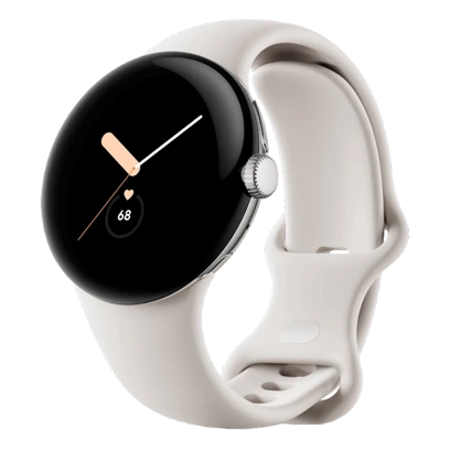 Smartwatch Google Pixel Watch WiFi 41 mm Srebrny / Biały