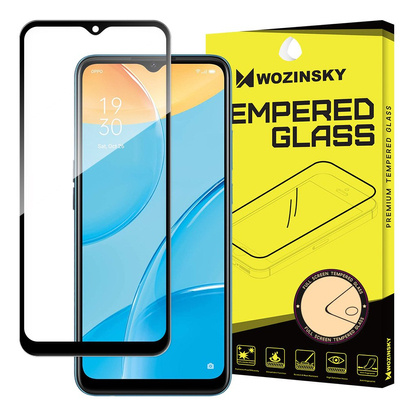 Szkło Hartowane Wozinsky Full Glue z ramką Case Friendly OPPO A15 / A15s Czarny